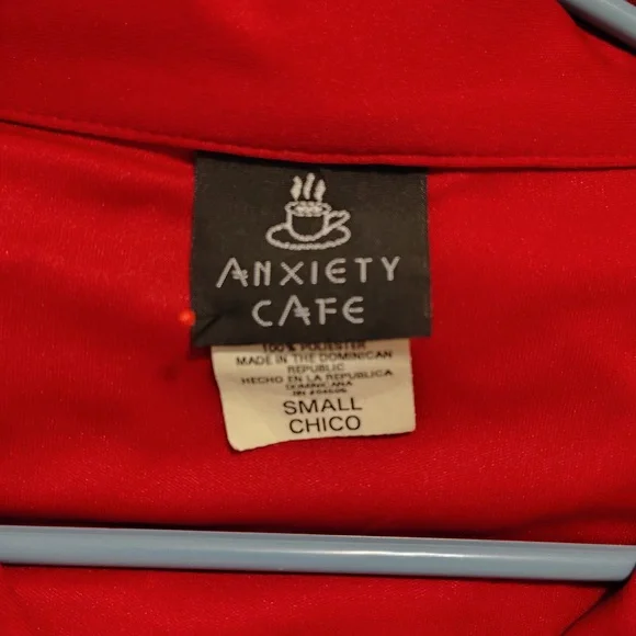 Size Small - Burgundy Blouse with Flared Sleeves - Picture 5 of 5